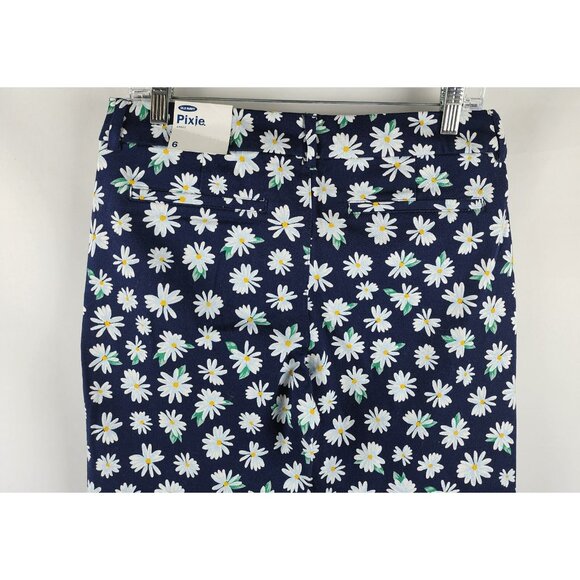 Old Navy Pants Womens 6 Multicolor Floral Print Pixie Ankle Leg Pant NWT - Picture 9 of 10